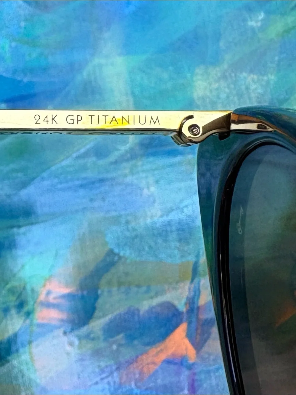 *Rare! Leisure Society Sonora Sunglasses – Navy Blue & 18K Gold